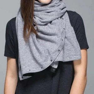 Vinyasa scarf mini hyper stripe white black stripe